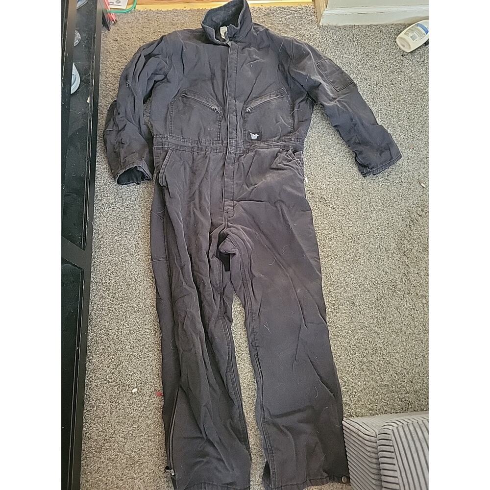 Walls Blizzard Pruf Insulated Coveralls XL Regular Black Workwear